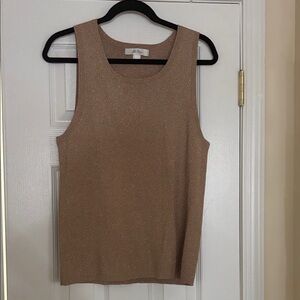 Lilly Pulitzer Shimmering Tan Tank Top